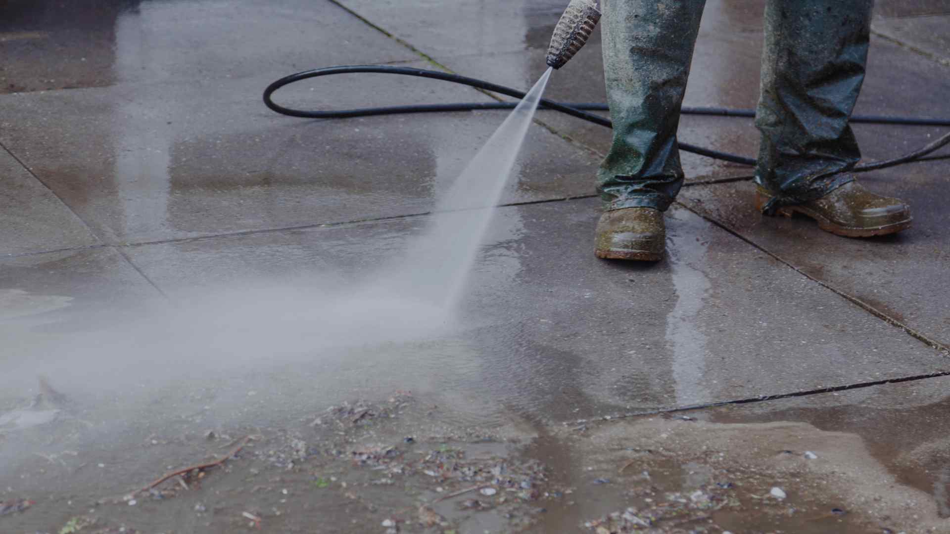 pressure washing services close up